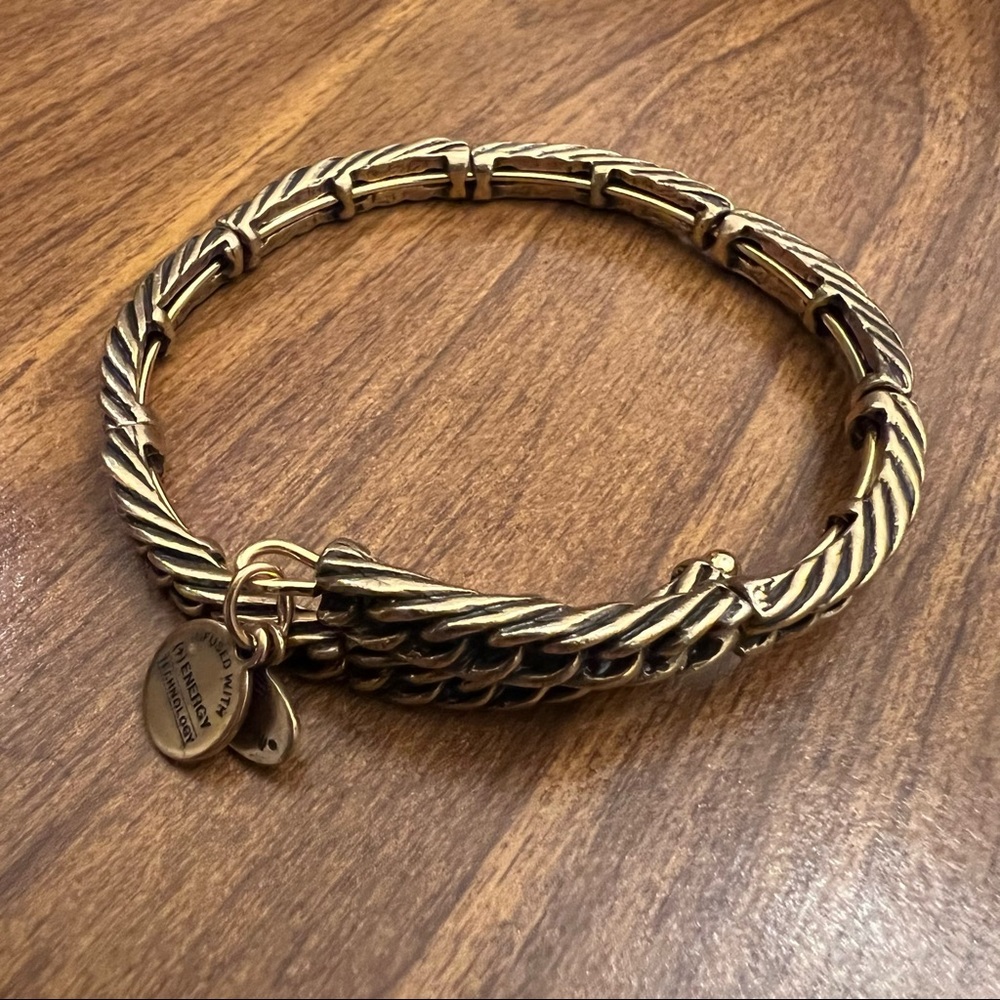 Alex and Ani gold bangle - wrap around